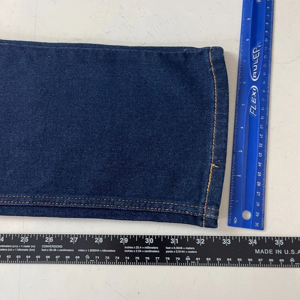Levis 511 Jeans Mens 36x32 Blue Slim Fit Dark Wash Stretch Denim Grunge Preppy